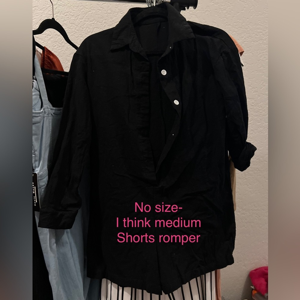 New without tag, ladies Medium Romper Jumper Black